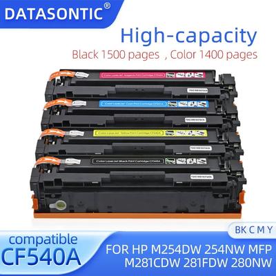 Совместимый картридж с тонером CF203A CF540A CF541A CF542A 543A для HP M254dw 254nw MFP M281cdw 281fdW 280nw тонер-картридж для принтера