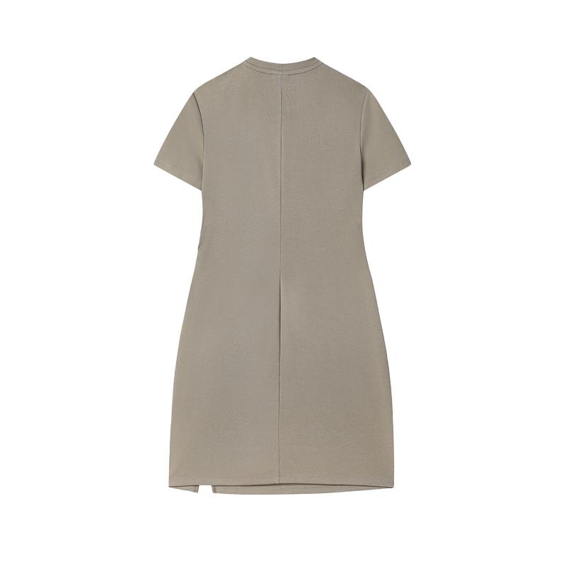 New FILA ORIGINALE Short Sleeved Dress Women's Steam Gray F51W529313F-GY