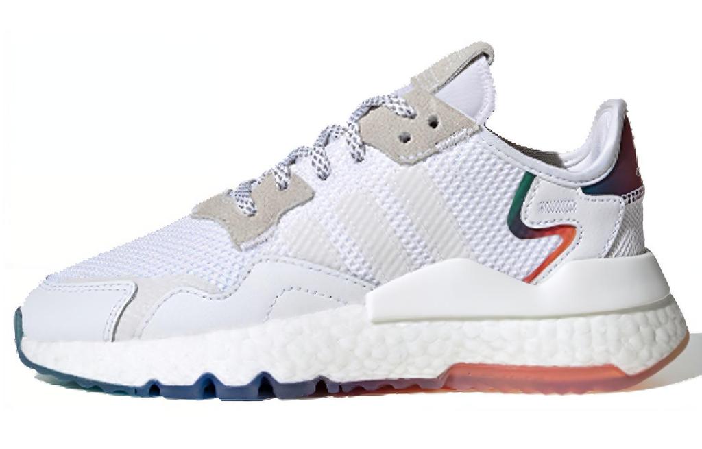 adidas Originals Nite Jogger Амортизация Низкие Детская Повседневная Обувь Белый Коричневый FV4544