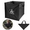 60 L Foldable Dirty Clothes Basket Portable Garden Yard Trash Bag Reusable Camping Garbage Can with Handle for BBQ Picnic Hiking