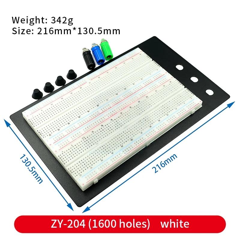 Макетная плата 400 700 750 830 отверстий MB-102 Беспаечная печатная плата Мини-тестовая плата ZY-204 1600 точек Прототип платы Перемычка Кабель DIY Kit