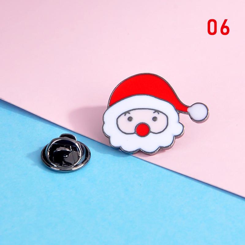 1PC Gift Alloy Christmas Brooch Corsage Pin Diamond Retro Fashion Party Accessories Jewelry