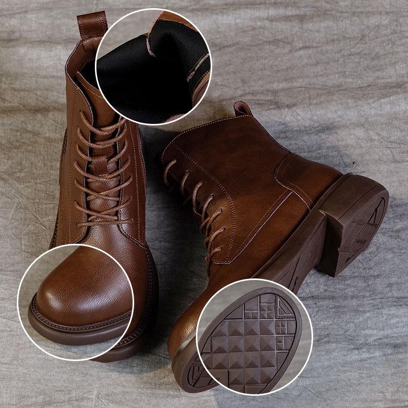 Best-selling Shoes and Boots Women's Thick-soled Ankle Boots Versatile and Slim Boots