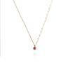 Mezmic Fairy Pink Ruby Pearl Necklace