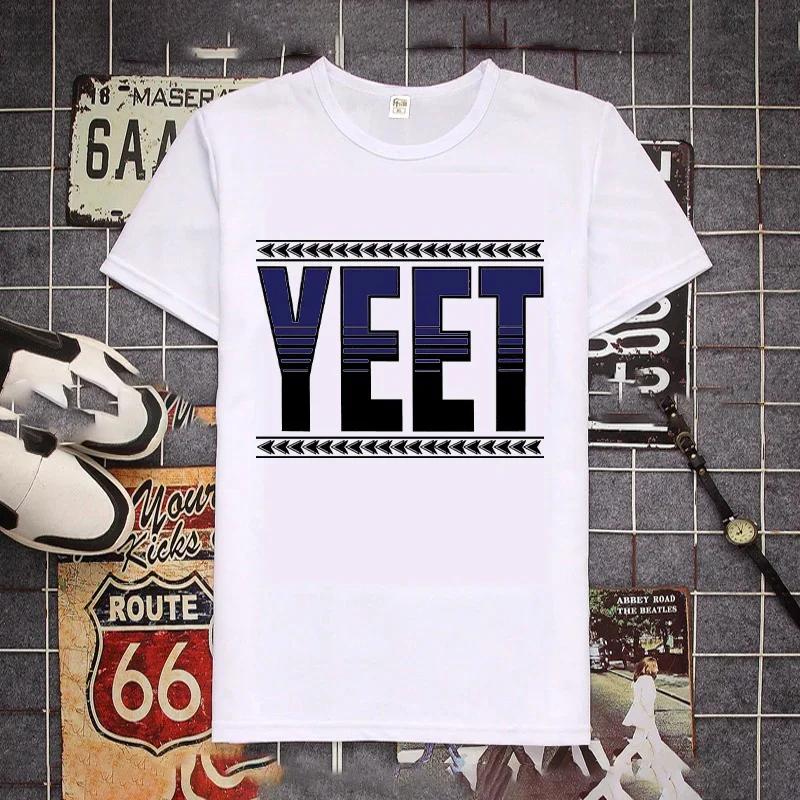 Ретро футболка Jey Uso Yeet Забавные цитаты Wresting Lovers Графическая футболка Мягкая унисекс футболка с круглым вырезом Летняя футболка Модные топы
