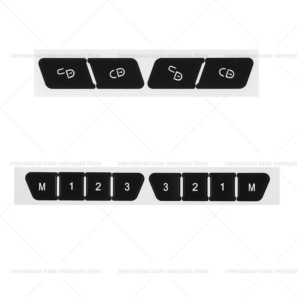 Автомобильный кондиционер, управление переменным током, радио, кнопка приборной панели, ремонтная наклейка, наклейка на отделку для Mercedes-Benz W204 C300 2007-2014