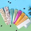 100pcs Rectangular Open Top Aluminum Foil Bag Disposable Long Strip Tea Bag Trial Storage Pouches Fruit Dried Honey