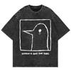 Графическая футболка GOODNIGHT PUNPUN для мужчин и женщин Одежда Футболка Летняя с коротким рукавом Футболки Топы Стирка Оверсайз Хлопковая футболка