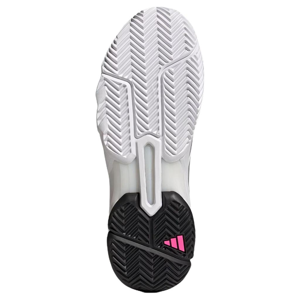 Adidas Courtjam Control 3 Облачно-белый/Серебристый металлик/Ярко-розовый Мужские кроссовки JH5136