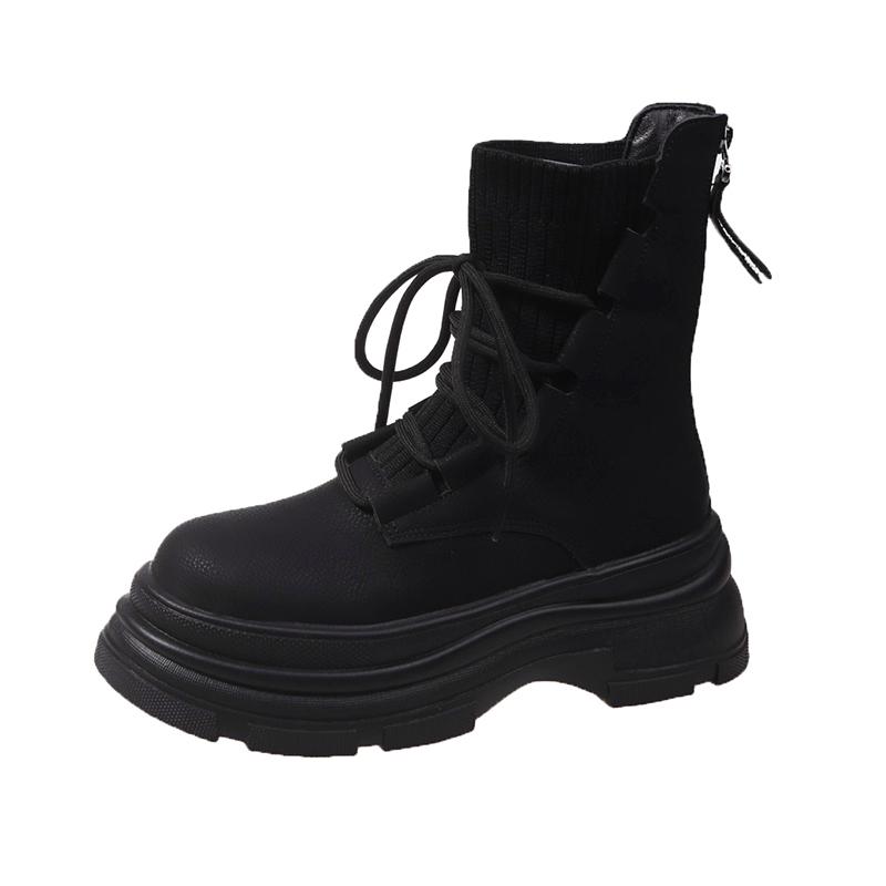 Fashion Chelsea Boots Women Flats Platform Shoes Sport 2024 New Ankle Winter Designer Casual Goth Walking Shoes Punk Motorcycle Botas