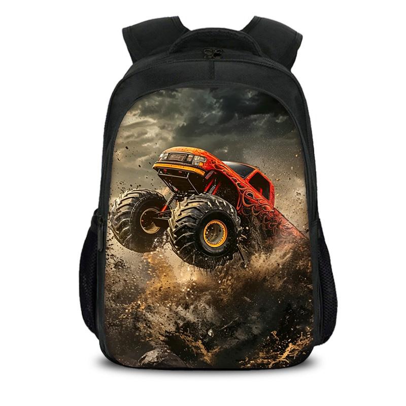 Двухслойный рюкзак Monster Jam с мультяшным принтом, новый тренд, для ученика, лучший спутник в кампусе, подарок на день рождения