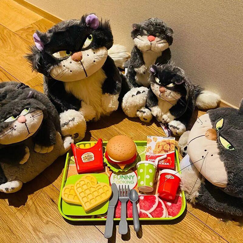 Cute Cinderella Cat Lucifer Plush Toy Kawaii Cat Stuffed Toy Baby Soothing Plush Doll Child Soft Pillow Girl Birthday Christmas Gift