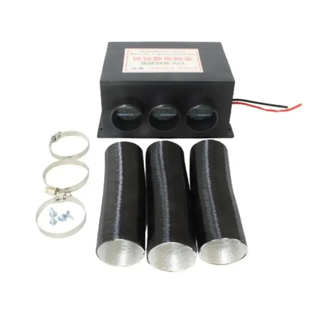 800W Car Heater Fan 12V/24V Auto Van Heating Fan Windshield Defroster Air Heater 3 Ports For RV Motorhome Trailer Trucks Heaters