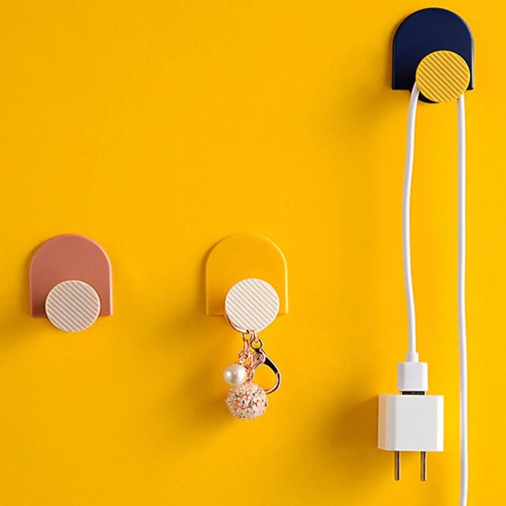 4 шт. - Премиальные самоклеящиеся настенные крючки - Легкая установка, Экономия места, Крючки для полотенец/одежды для подвешивания шляп в ванной, кухне или спальне