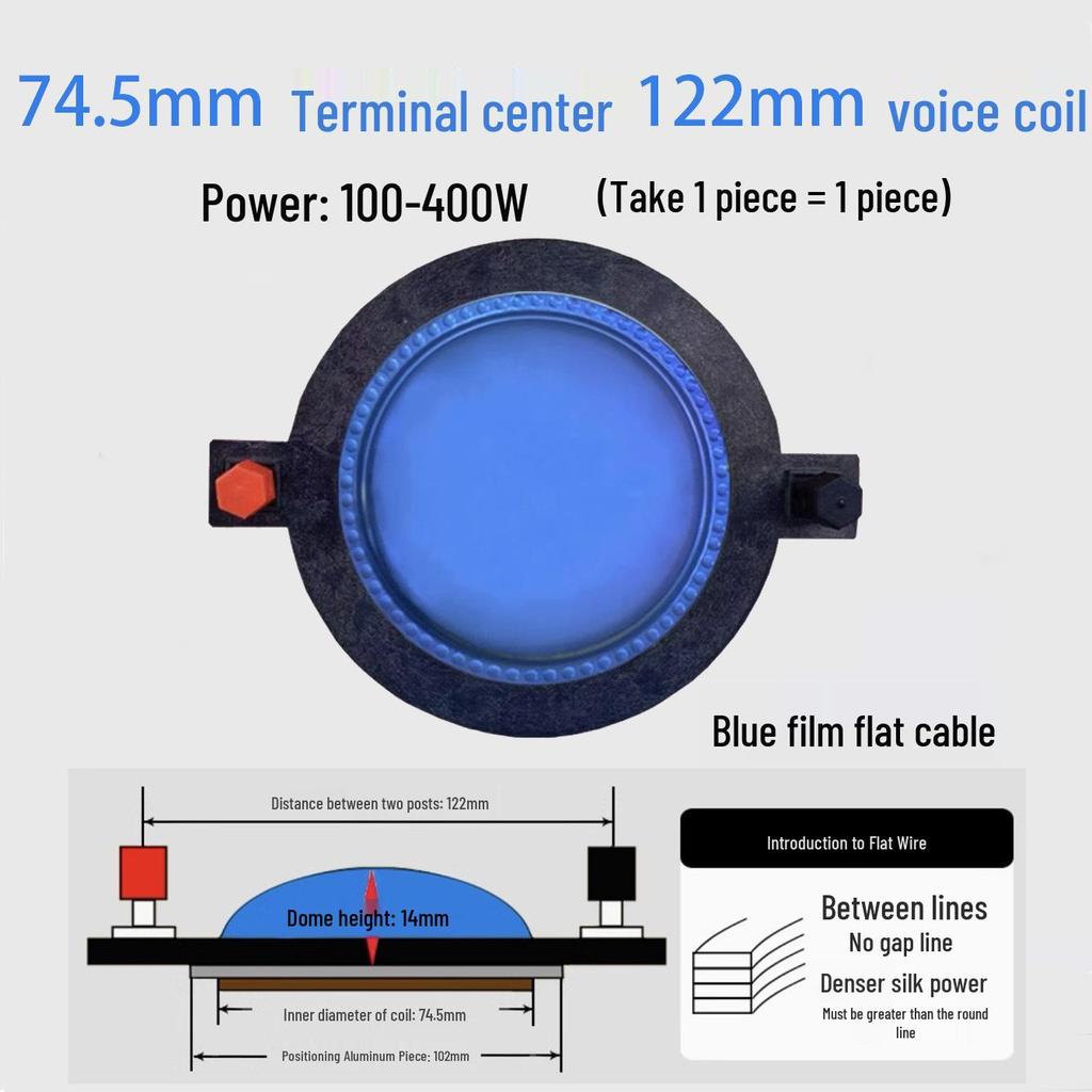 Ремонтные детали для диафрагмы высокочастотного динамика: 25-75 Жила Круглая Плоская Проволока