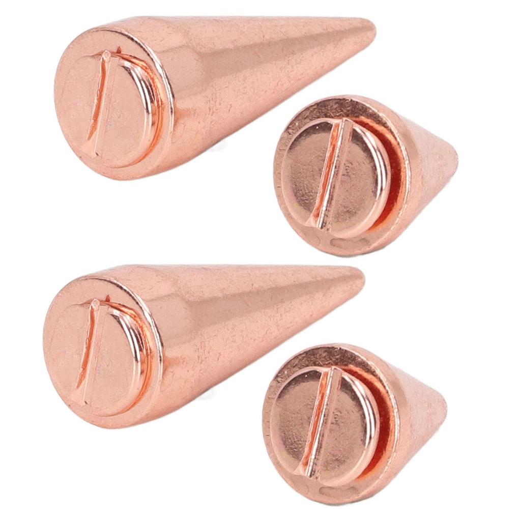 10 шт. шипы в стиле панк, шипы, розовое золото, металл, гальванизированные, заклепки-шипы для кожи своими руками