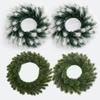 Simulated Artificial Pine Needle Dog Tail Wreath Christmas Decoration Home Window Hanging Item Arrangement Props