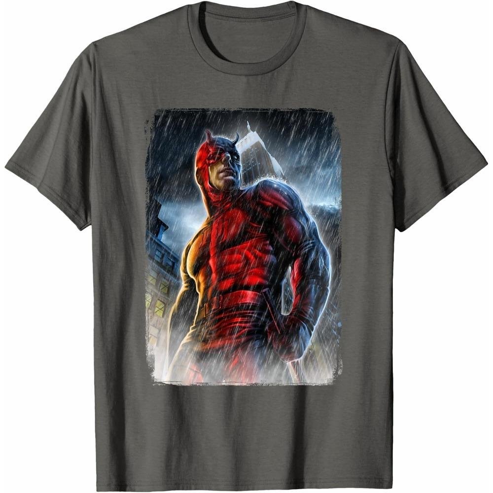 Daredevil TShirt Casual Daily Unisex Short Sleeve Cotton Loose Cut Trendy Crew Neck Leisure Top for Men Women Daily Wear