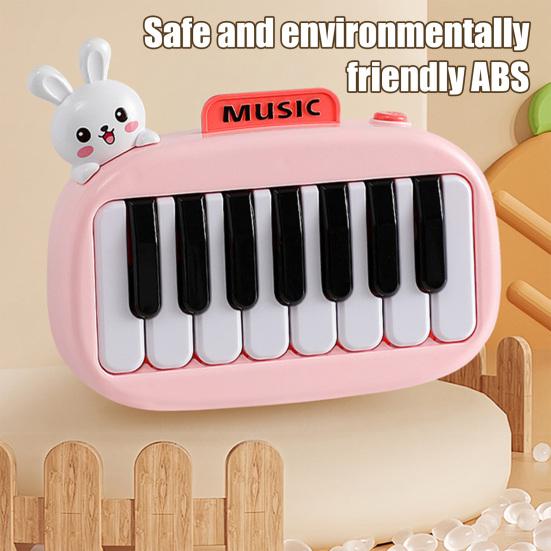 15-клавишное карманное пианино Мини-электронное пианино с подсветкой клавиш для детей
