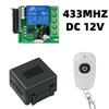 433Mhz Wireless Remote Control Switch DC 12V 1CH Relay Module Receiver RF Transmitter for Garage Curtain Home Appliance