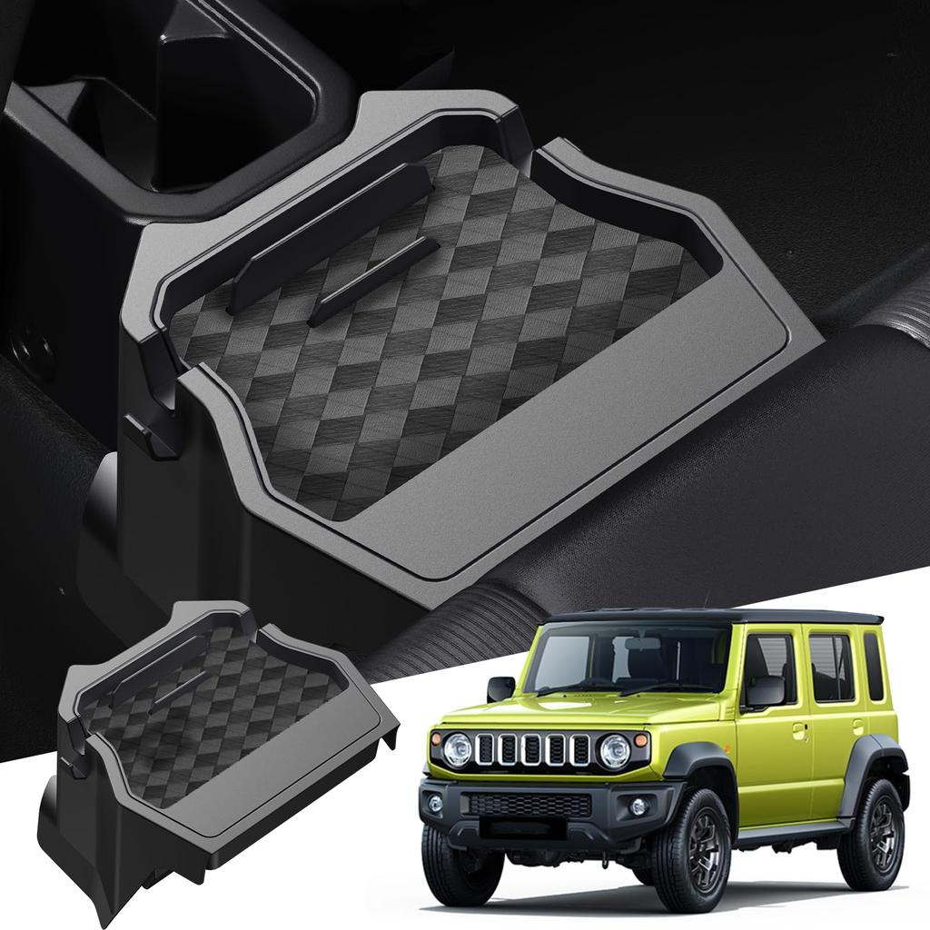 WEIPIN Rear Console Box for 2025 Suzuki Jimny Rear Storage Small Item Car Fits Interior Storage Jimny Custom Parts JB64W/JB74W, Tray, Storage,