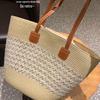 Женская плетеная сумка-ведро большой емкости 2025: Модный летний пляжный аксессуар для отпуска