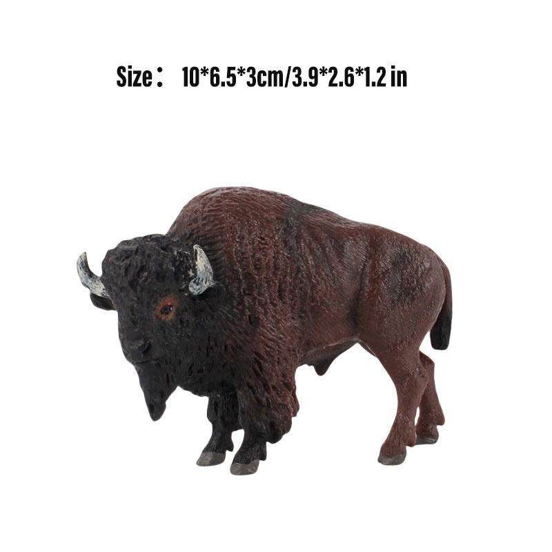 Kid's Gift Animal Model Simulation Farm Animal Figures Educational Toy Plastic Material Cow Category 14x8cm Size