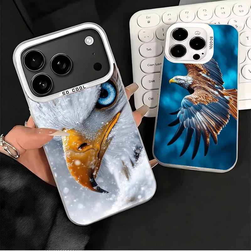 Bald Eagle Cool Shockproof Phone Case for iPhone 17 Air 16 16E 15 Pro Max 14 Plus 13 Mini 12 Back Cover Anti Fall Fundas