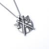 Скандинавский Викинг Двойной Топор Титановая Сталь Ожерелье Модный Подвеска Аксессуары