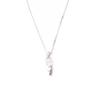 Altesse [I2937] - White 'Scarlett' Silver Necklace