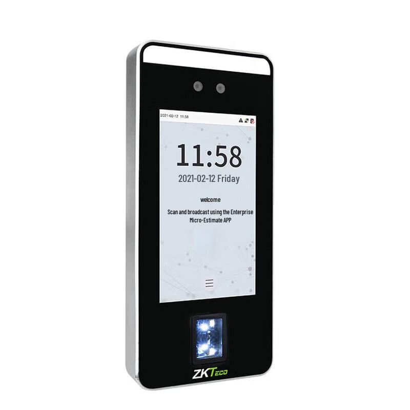 ZKTECO ZK-F6 Динамический контроль доступа по лицу и отпечаткам пальцев для учета рабочего времени CN вилка (адаптер в комплекте)