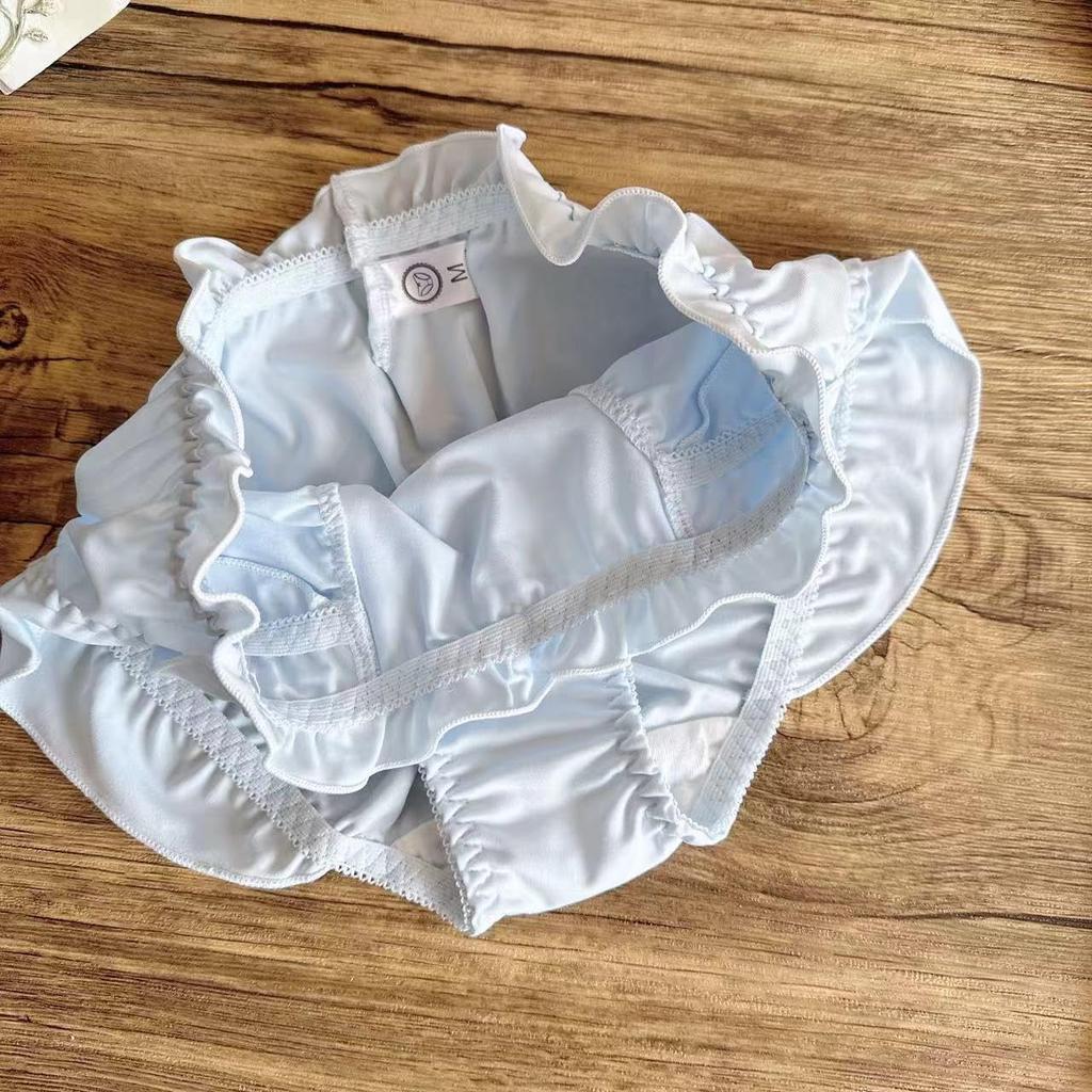 Cute High School Student Preppy Panties with Elegant Girly Underwear [EasyTalk] Bowknot, Lace, Style, Seamless, Skin-Friendly Panties, Fluffy,