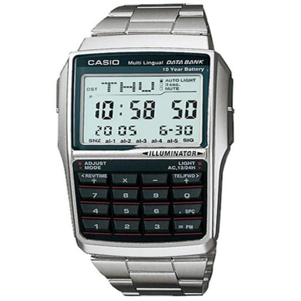Casio Genuine CASIO DBC-32D-1A Casio Silver Metal Band Watch