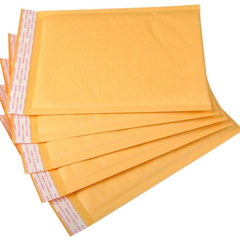 Yellow Kraft Shockproof Waterproof Bubble Envelope for Clothing Packaging