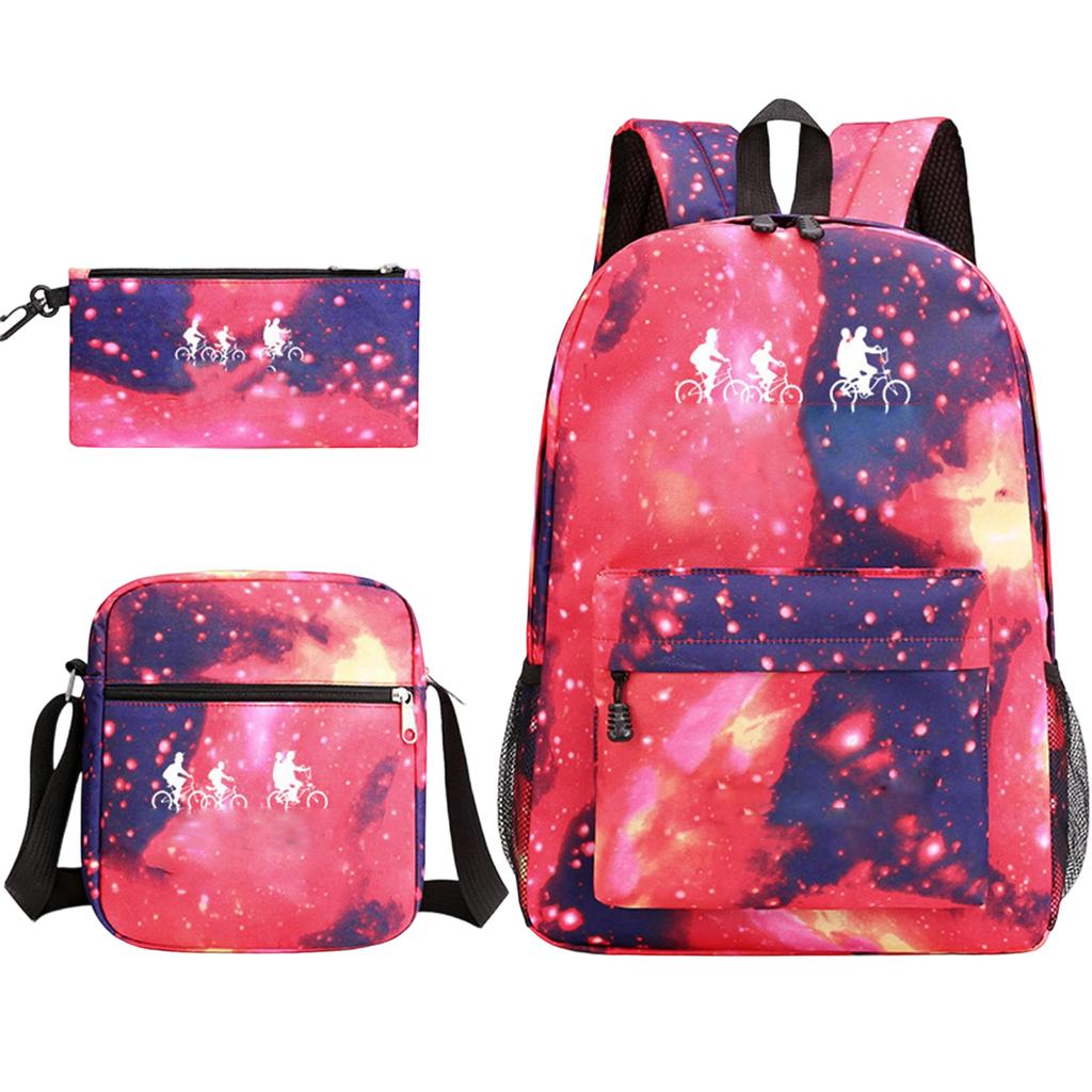 Three Piece Backpack Set, Student Backpack, Large Capacity Backpack