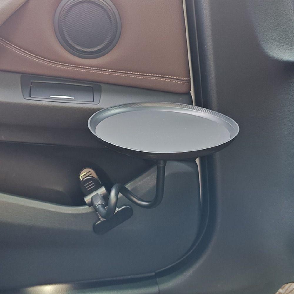 with Clamp Car Cup Holder Tray 360° Swivel Arm Car Tray Table Drink Stand  Mobile Phone Holder