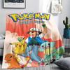 Pokémon pattern Flannel Blanket, High quality Comfortable for All Seasons, Home Decor, Warmth and Comfort, Perfect for Gifts.