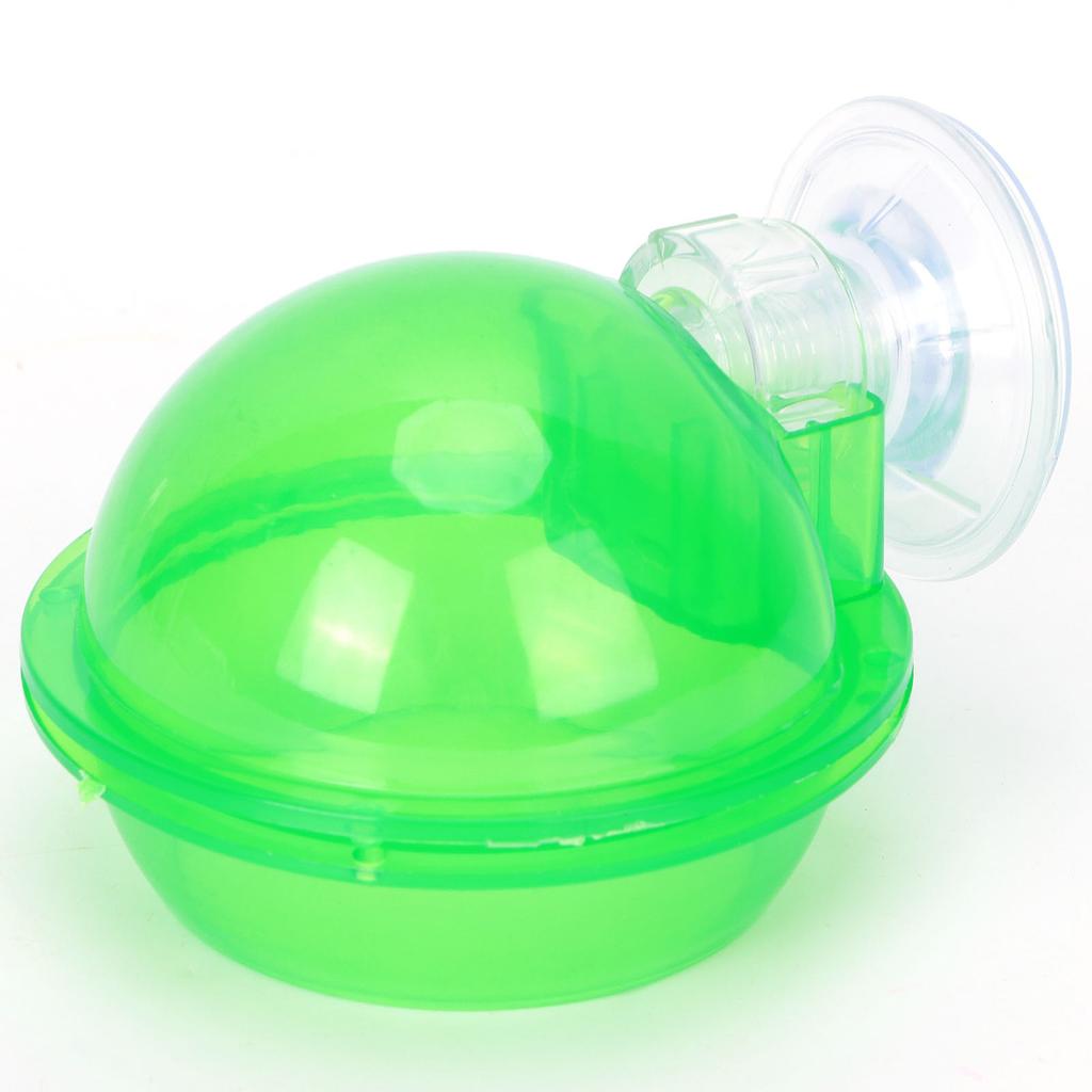Suction Cup Reptile Feeder Translucent Aquatic Nursery Basin for Amphibian Reptile Tortoise Gecko