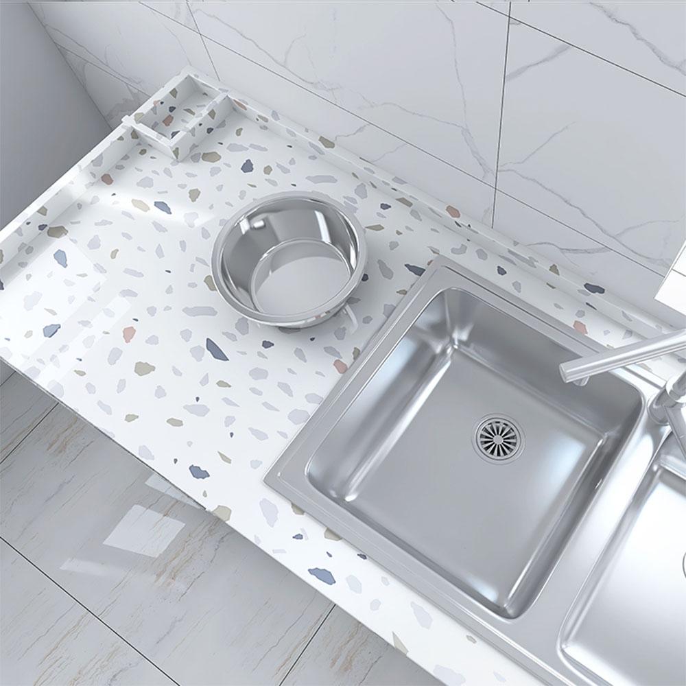 40СМ Мрамор Домашнее Украшение Самоклеящиеся Наклейки на Стену Влагостойкие Высокотемпературные Кухонные Обои для Шкафа