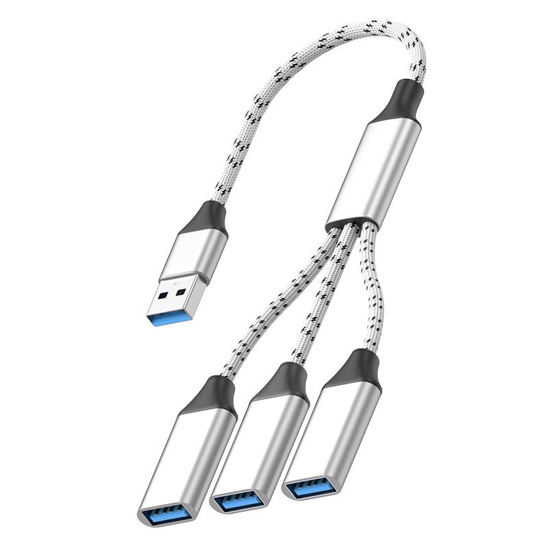 Разветвитель-хаб Type-C на 3 порта USB 3.0 для клавиатуры и мыши, OTG-адаптер