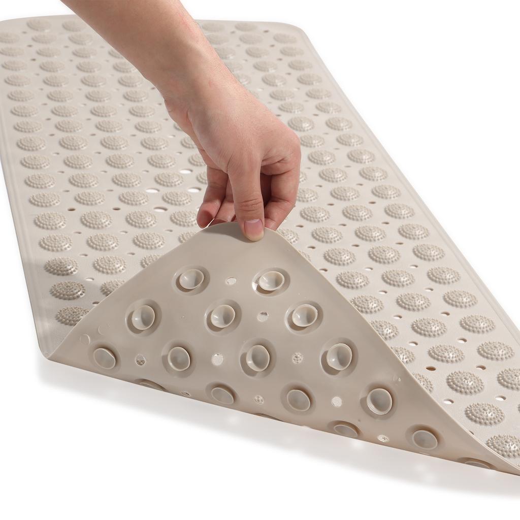 Home Drain Holes Shower Bath Mat Massage Point Suction Cup Bathroom Mat