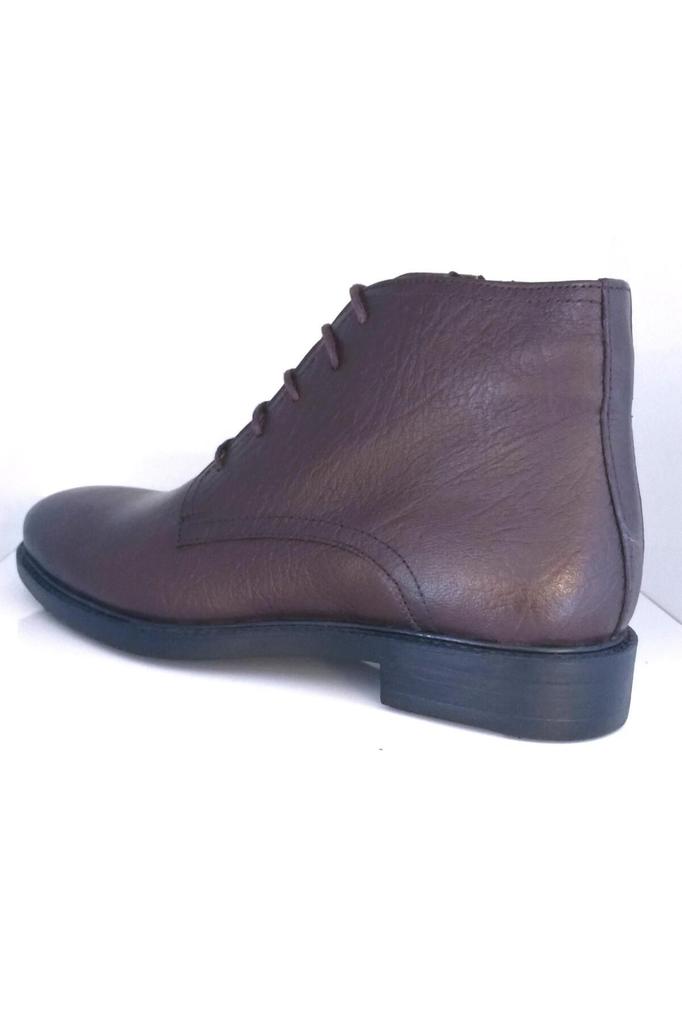 Men's Fashion Genuine Leather Flat Heeled Boots Bootie Tied And Zippered Classic Boots Shoes