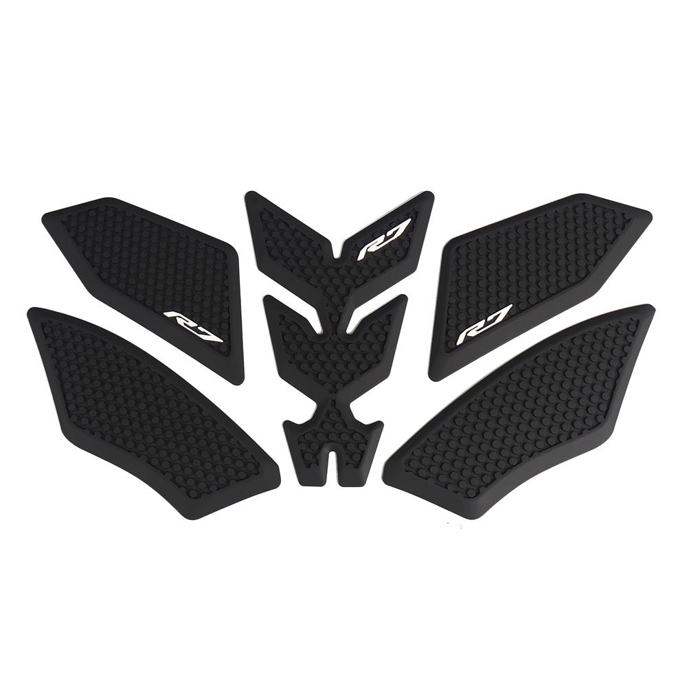 Накладки на бак мотоцикла для YAMAHA YZF R7 YZFR7 YZF-R7 2026 Новые наклейки на топливный бак Защита коленей Нескользящая накладка Комплект накладок на бак