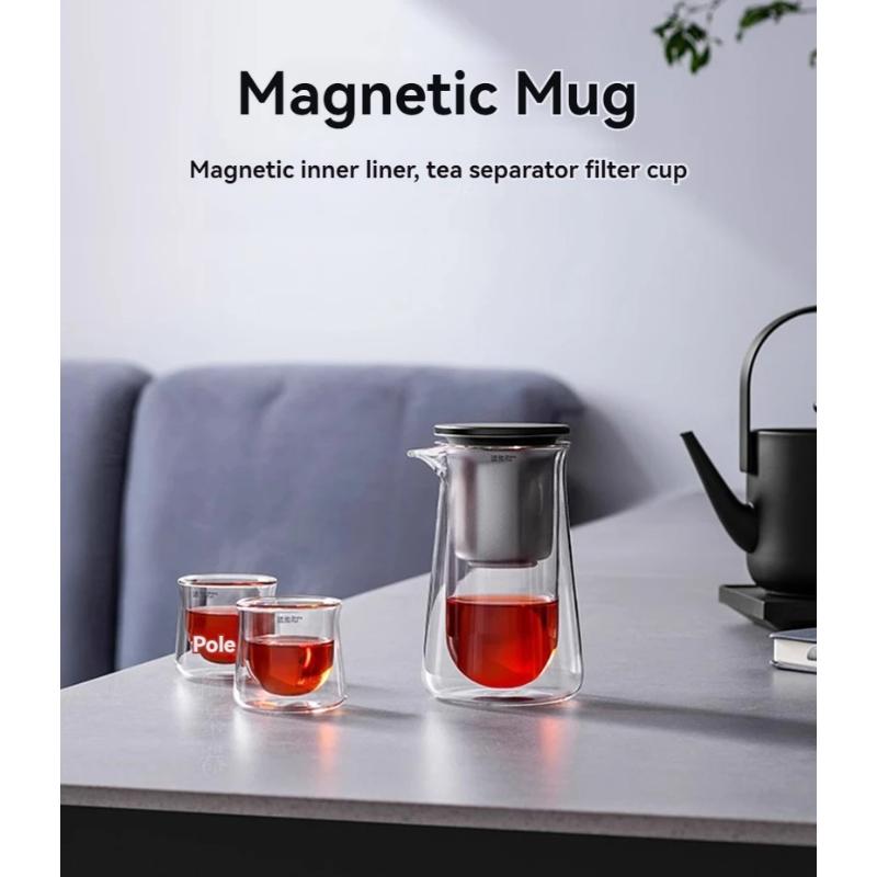 Teapot Magnetic One-Touch Tea And Water Separation Press-type Teapot Lazy Tea Maker Household Teapot