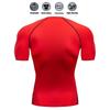 American Flag Skull  Men's Sports T-shirt Training Fitness Quick Dry Short Sleeve Jogging Running Workout Compression Shirt