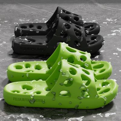 Женские тапочки для ванной комнаты, быстросохнущие, нескользящие, удобные, унисекс, домашние тапочки