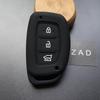 ZAD Силиконовый чехол-накладка для ключа автомобиля ДЛЯ для Hyundai IX35 2015 3-кнопочный ключ