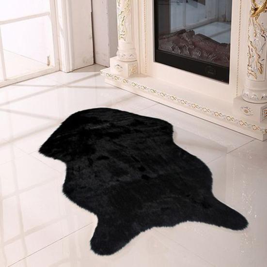 Пушистый искусственный мех Геометрический придверный коврик Ковер для пола Гостиная Спальня
