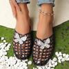 High Quality Ladies Shoes Women's Slippers Fashion Hollow Out Daily Slippers Women Summer Plus Size Flat Slippers