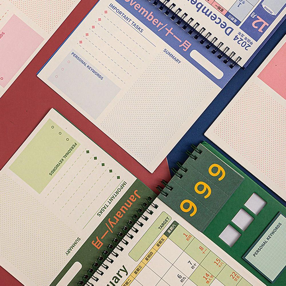 Однотонный настенный календарь, украшения для дома, настольный календарь, подарок, новогодний календарь